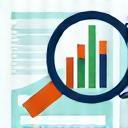 Icon representing market analysis